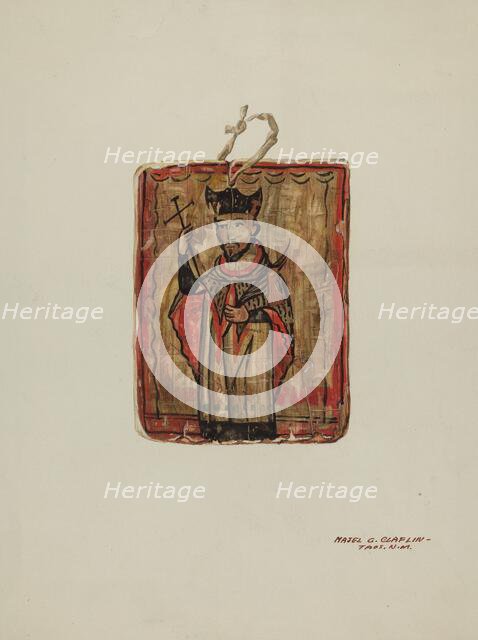 Retablo, 1935/1942. Creator: Majel G. Claflin.