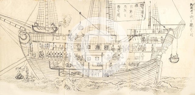 Interior of a German Battleship, 19th century. Creator: Unsen.