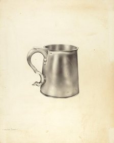 Silver Mug, c. 1938. Creator: Walter Doran.