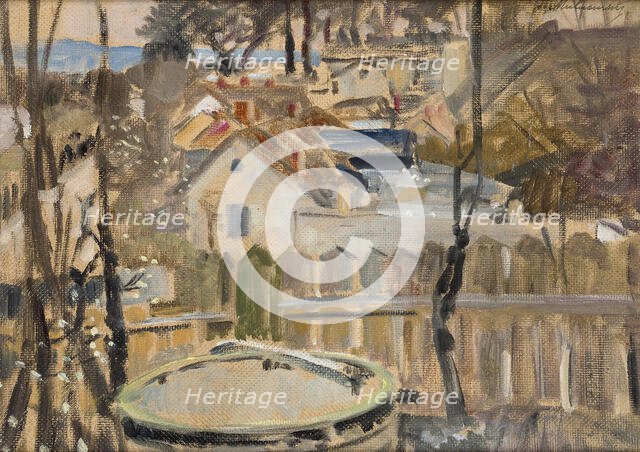 Landscape with a Well, between 1908-1912. Creator: Jacek Malczewski.