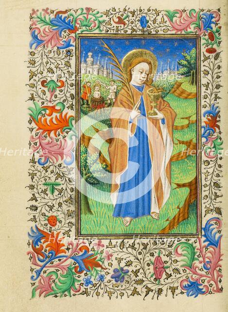 Saint John the Evangelist; Book of Hours, about 1430-1440. Creator: Fastolf Master.