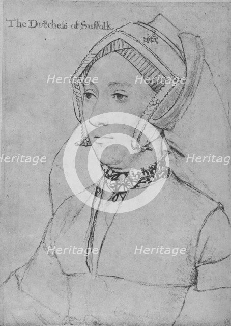 'Catherine Willoughby', c1532-1543 (1945). Artist: Hans Holbein the Younger.
