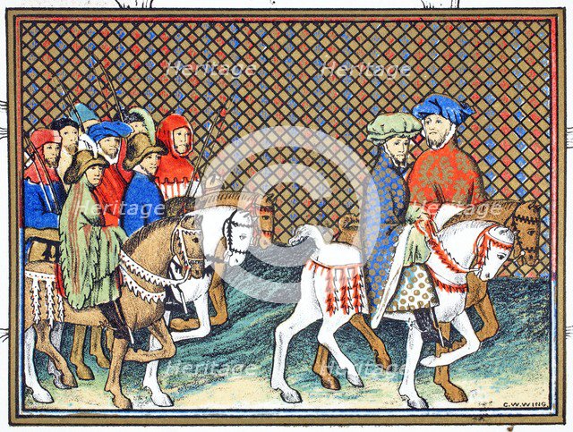 The Dukes of Exeter and Surrey sent by Richard II from Conway castle to Chester ...19th Century.