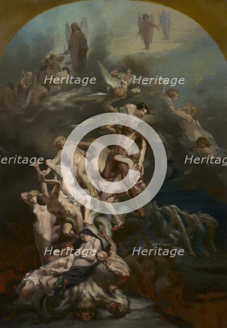 Heaven and Hell, c. 1850. Creator: Octave Tassaert (French, 1800-1874).