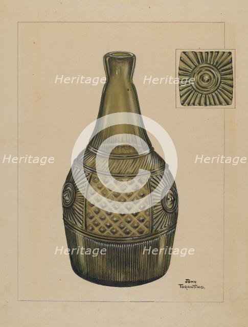 Decanter, c. 1936. Creator: John Tarantino.