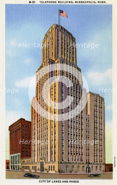 The Northwestern Bell Telephone Building, Minneapolis, Minnesota, USA, 1933. Artist: Unknown