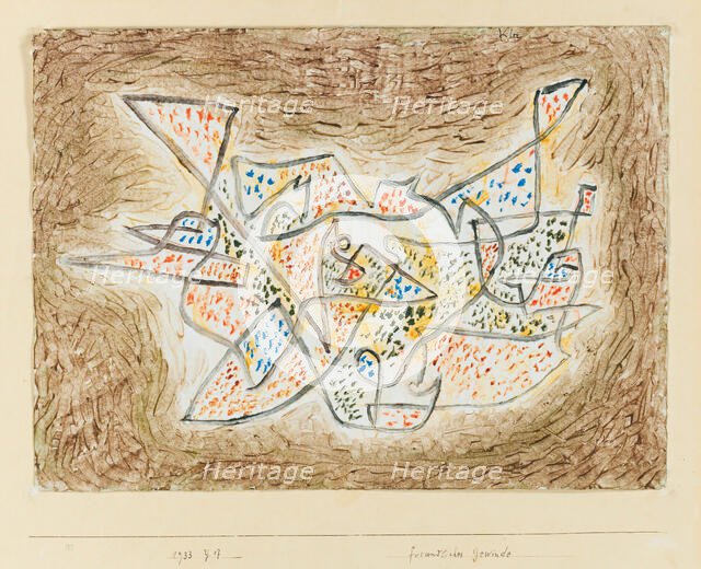 Freundliches Gewinde (Friendly Meandering) , 1933. Creator: Klee, Paul (1879-1940).