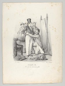Chap. II: Je ne me reconnais plus (I No Longer Recognize Myself), 1824. Creator: Victor Adam.