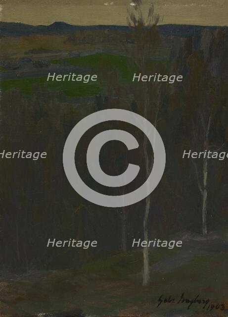 Spring Landscape, 1903. Creator: Gabriel Engberg.