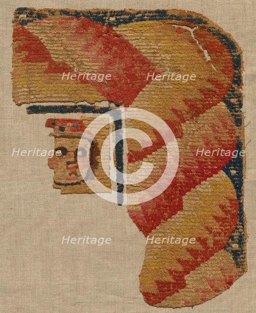 Fragment, Probably an Ornament from a Large Curtain, late 400s. Creator: Unknown.