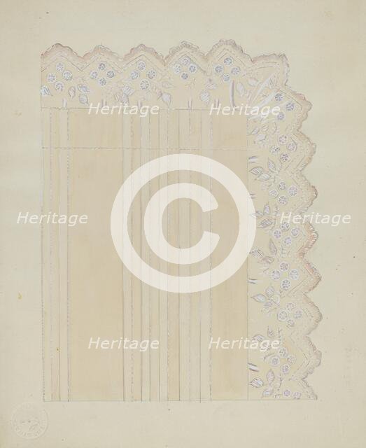 Pillow Sham, c. 1936. Creator: Edna C. Rex.