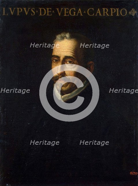Portrait of the Poet Félix Lope de Vega', (1562-1635), 1614. Creator: Tristán de Escamilla, Luis (ca. 1587-1624).