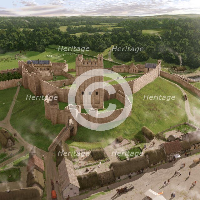 Richmond Castle, Richmond, Richmondshire, North Yorkshire, 2016. Creator: Peter Urmston.