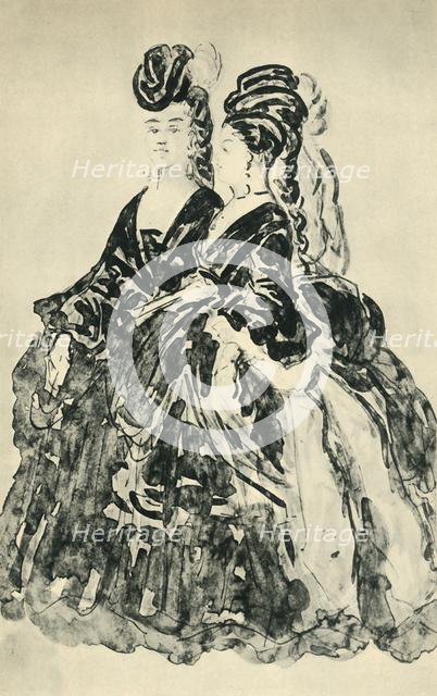 'Deux Lorettes', mid-late 19th century, (1943). Creator: Constantin Guys.