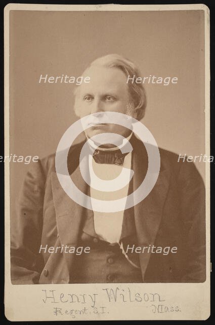 Portrait of Henry Wilson (1812-1875), Before 1876. Creator: Augustus Marshall.