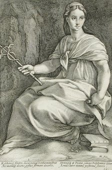 Polyhymia, 1592. Creator: Hendrik Goltzius.