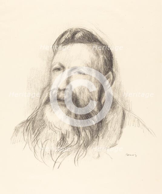 Auguste Rodin, c. 1910. Creator: Pierre-Auguste Renoir.