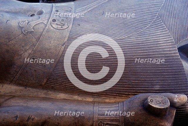 Detail from colossal statue of Rameses II, Memphis, Egypt, c13th century BC. Artist: Unknown