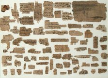 Papyri Fragments, Coptic, 7th century. Creator: Unknown.