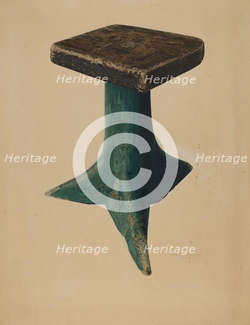 Stool, 1939. Creator: Harold Ballerd.