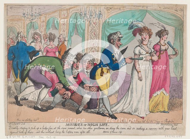 Miseries of High Life, March 1, 1808., March 1, 1808. Creator: Thomas Rowlandson.