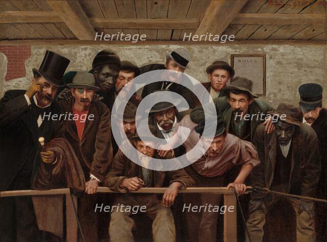 Nearing the Issue at the Cockpit, 1879. Creator: Horace Bonham.