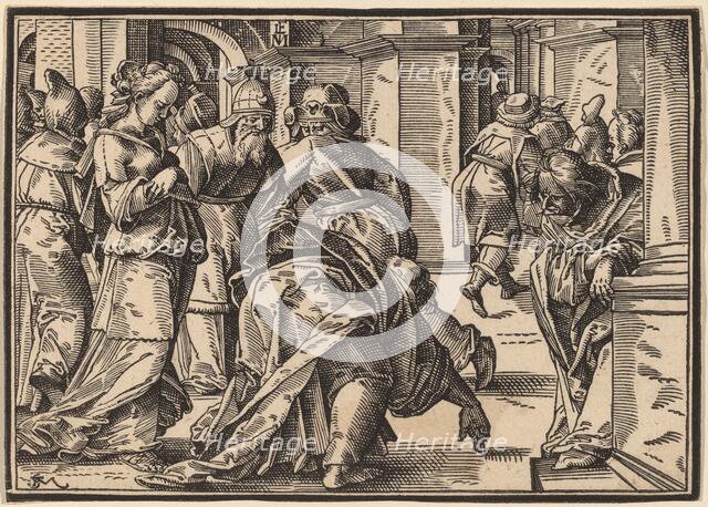 Christ Tells His Disciples of the Last Judgment, published 1630. Creator: Christoph Maurer.