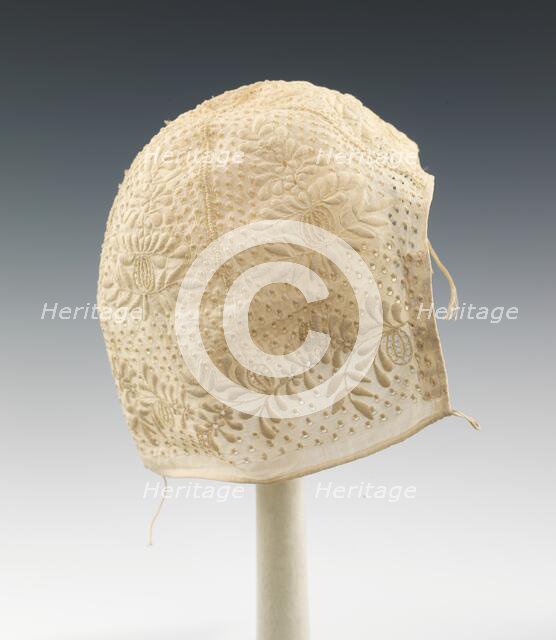 Cap, American, ca. 1820. Creator: Unknown.