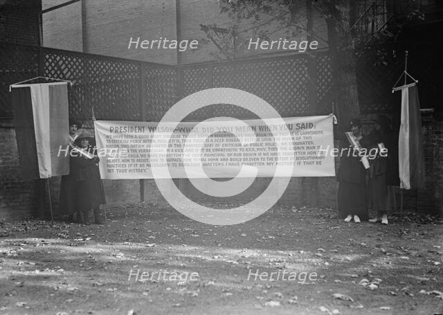 Woman Suffrage, 1917. Creator: Harris & Ewing.