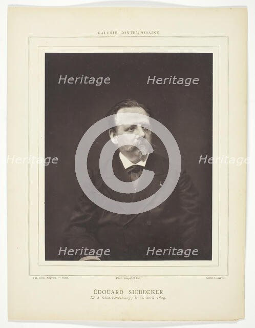 Édouard Siebecker, c. 1876/84. Creator: Etienne Carjat.