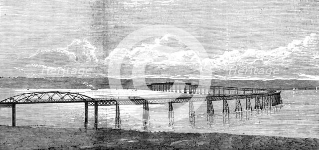 The Tay Bridge, scene of the terrible accident on Sunday evening, 1880. Creator: Unknown.