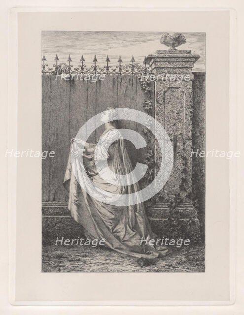 Furtive message (Messaggio furtivo), 1870-71. Creator: Luigi Crosio.