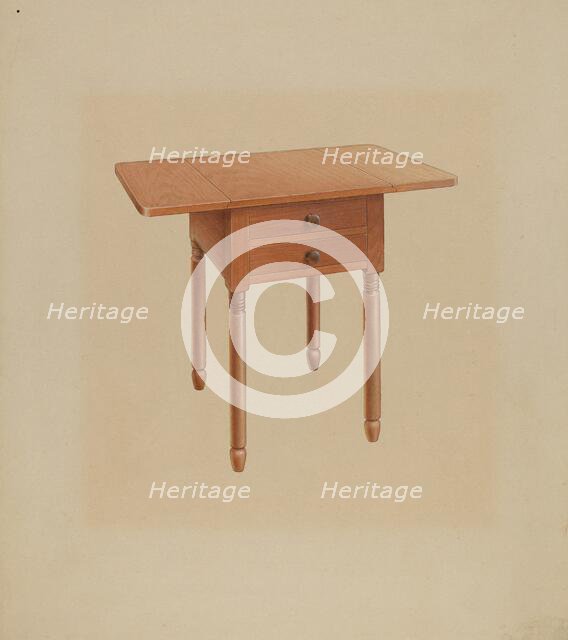 Shaker Table, c. 1938. Creator: Alfred H. Smith.