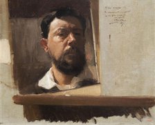 Self-portrait, 1897. Creator: Sorolla y Bastida; Joaquín (1863-1923).