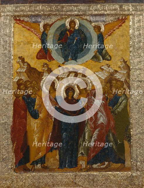 The Ascension of Christ, 1497. Artist: Russian icon  