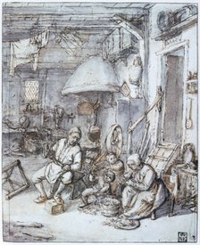 'The Dutch Peasants', 17th century.  Artist: Adriaen van Ostade