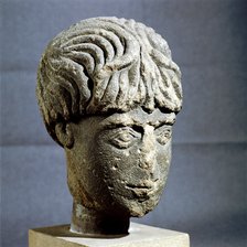 Head of Antenociticus, Benwell, Newcastle, c3rd - 4th century. Artist: Unknown