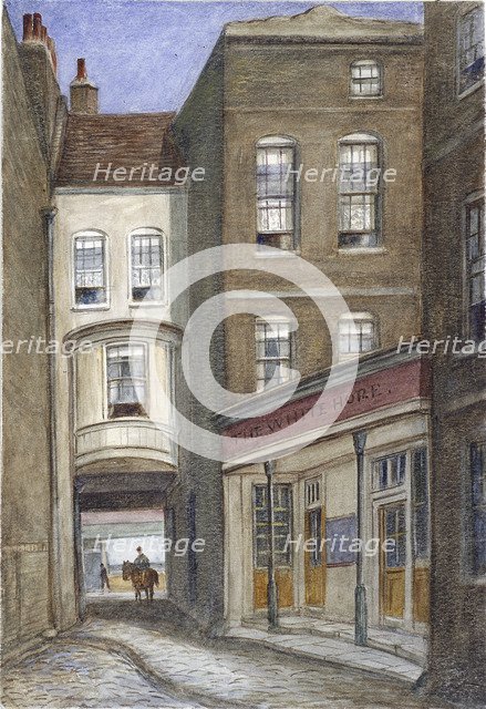 White Horse Inn, Fetter Lane, London, 1870. Artist: JT Wilson