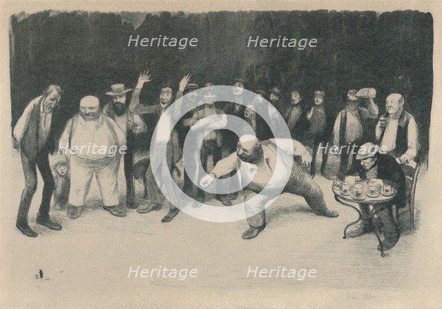 'Les Joueurs De Bouchons', 1919. Artist: Jean Veber.