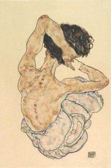 Female back act, 1917. Creator: Schiele, Egon (1890-1918).