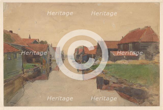 Vinkenbuurt in Amsterdam, 1886. Creator: Jan Hanau.