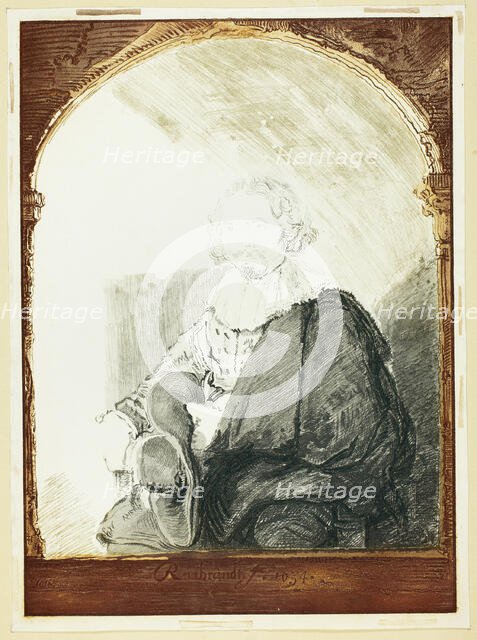 Portrait of a Man in an Arm Chair..., published 1821. Creator: Christian Josi.