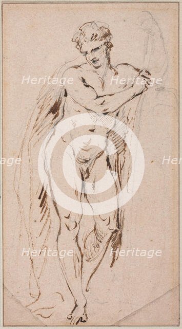 Standing Male Nude, between 1827 and 1875. Creator: Jean-Baptiste Carpeaux.