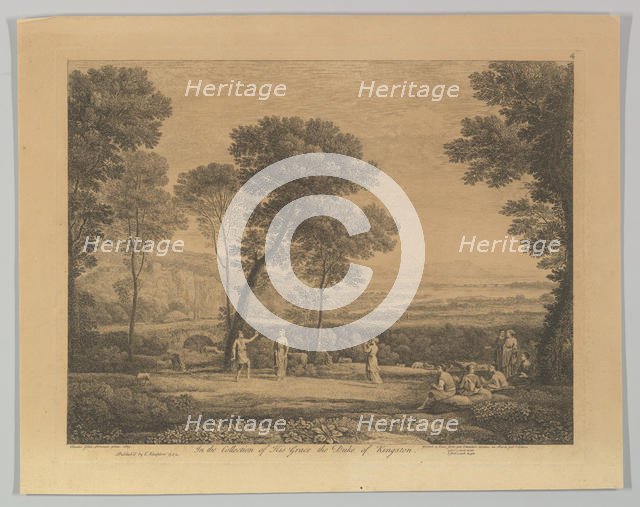 Dance Under the Trees (Landscape with Rural Dance), 1742. Creator: Claude Lorrain.