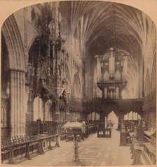 'Interior of Exeter Cathedral, England', 1900. Creator: Underwood & Underwood.