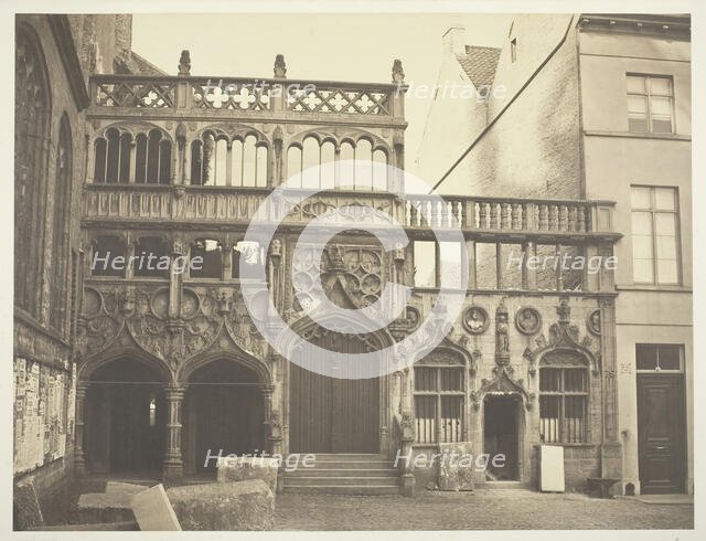 Chapelle du St. Sang à Bruges, 1854/55. Creators: Bisson Frères, Louis-Auguste Bisson, Auguste-Rosalie Bisson.