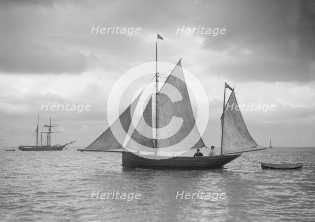 Yawl and tender, 1912. Creator: Kirk & Sons of Cowes.