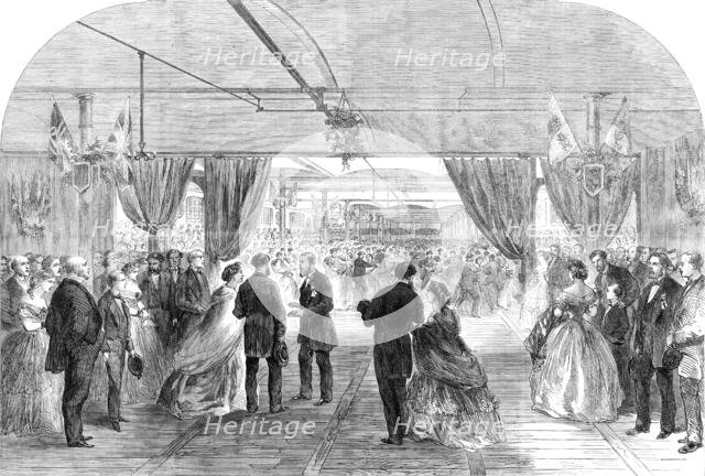 Festival at Hartford Mill, Oldham, given by Mr. Platt to 8000 of his workpeople, 1864. Creator: Unknown.