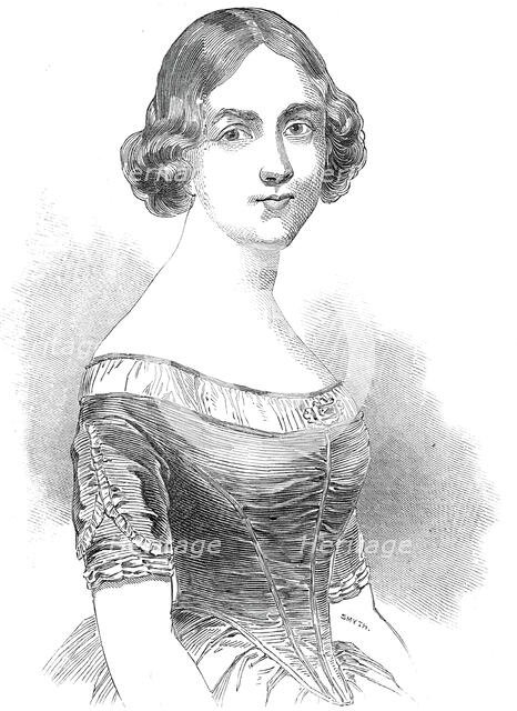 Jenny Lind, the celebrated Swedish vocalist, 1845. Creator: Smyth.