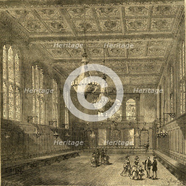 'Interior of Merchant Taylors' Hall', 1897. Creator: Unknown.